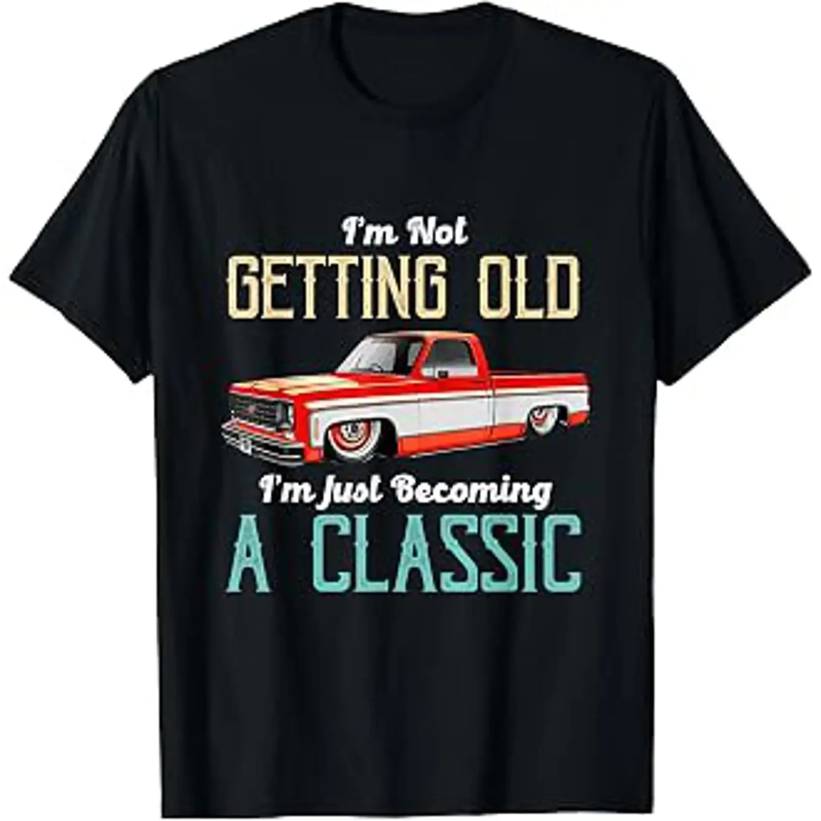 T-shirt vintage pour amoureux des camions, non daté, devenant un classique, drôle et élégant, unisexe, pour un usage quotidien, streetwear polyvalent