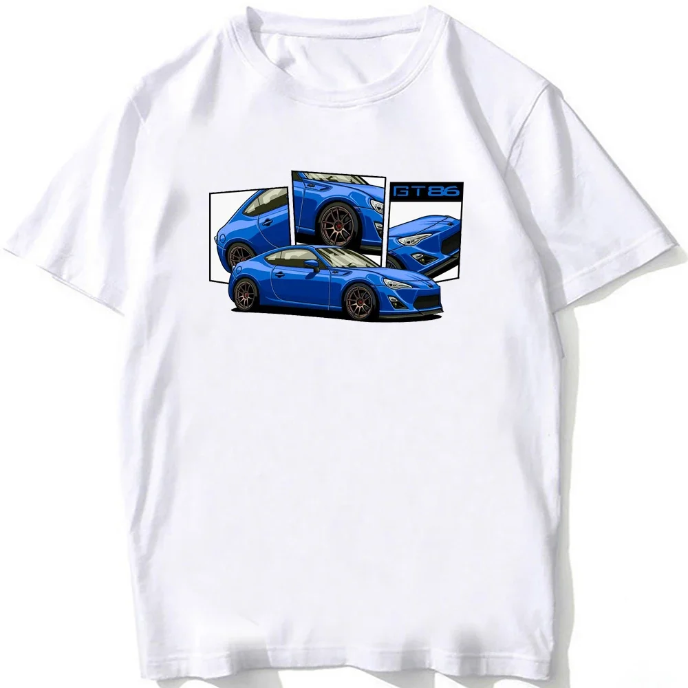 JDM GT86 FRS Hachiroku Design T-Shirt Summer Men Short Sleeve Legend Car Sport T Shirt Hip Hop Boy Casual Tops Man White Tees