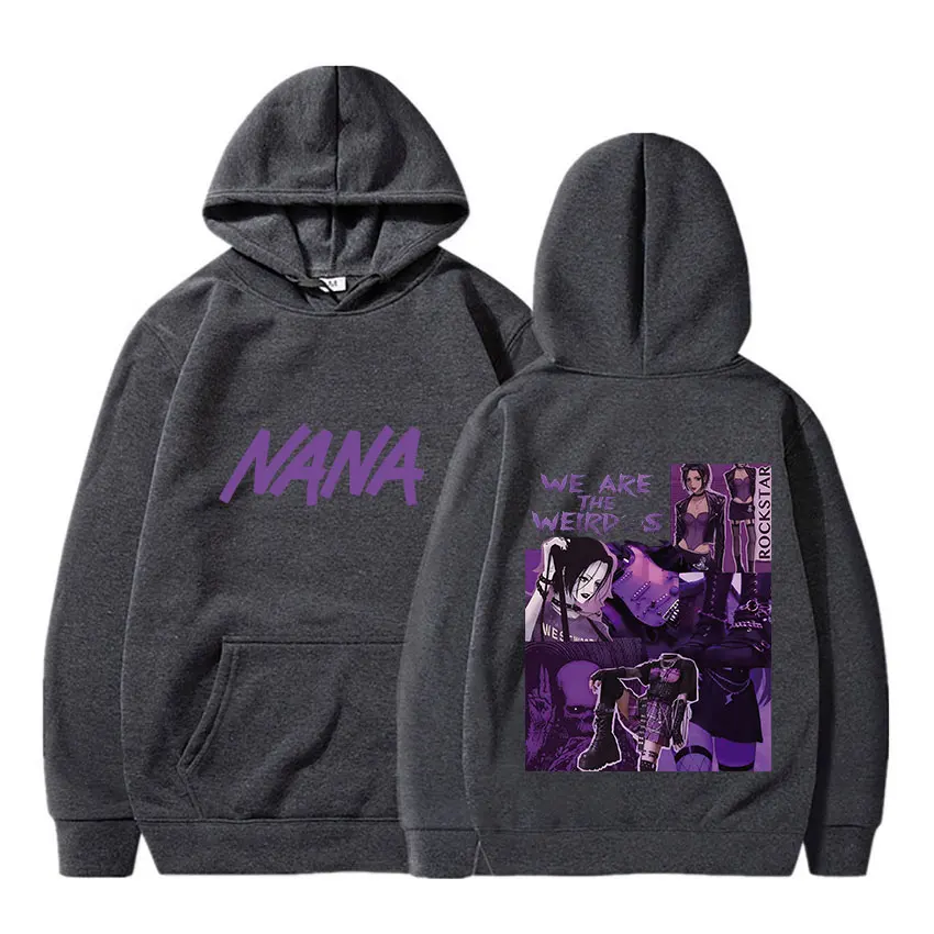 Anime Nana Osaki Hoodies Unisex Wholesale Hip Hop 11 Color Hooded Sweatshirt Fashion Casual Harajuku Pullover For Men Women