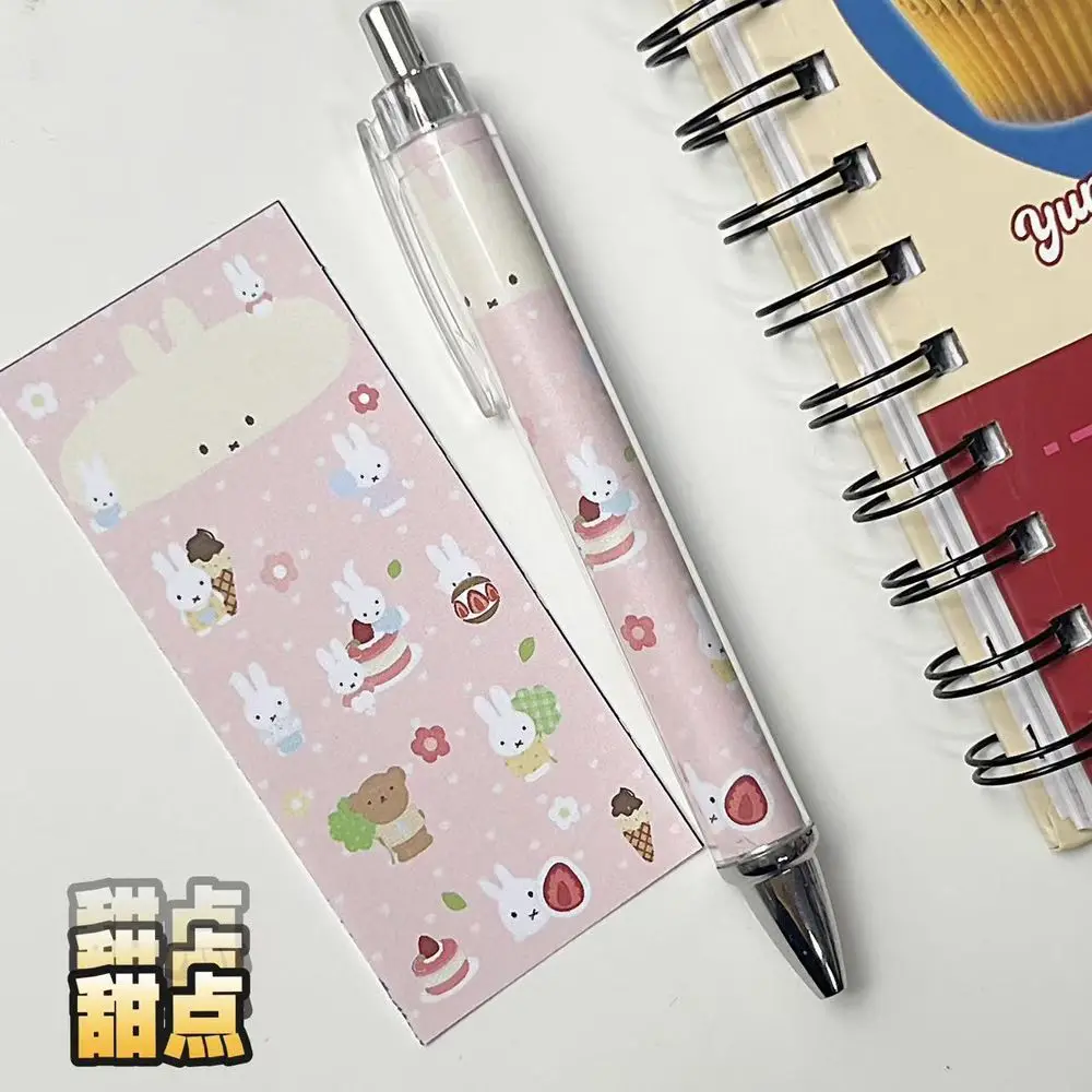 New Miffy Rabbit Press Gel Pen High Color Value Cute ins Wind 0.5mm Student Universal Brush Writing Smooth Durable Black Pen view 6