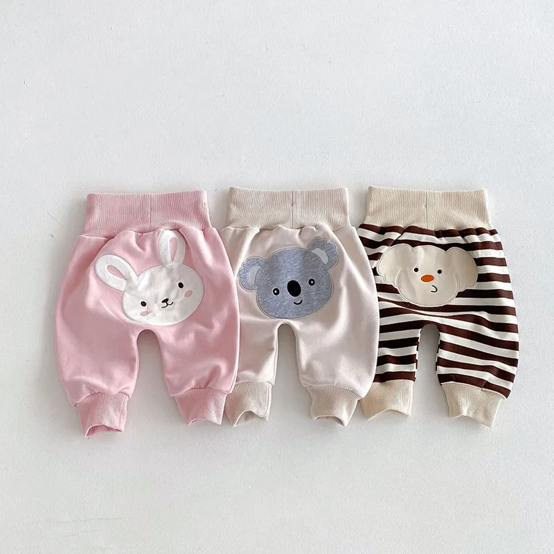 Infant Girls Cartoon Animal Big PP Trousers 0-3T Toddler Cute Bunny Leggings Baby Casual Pants