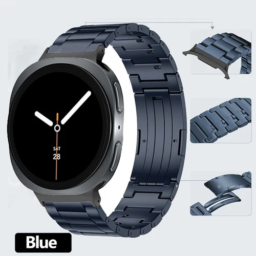 Imagen 2 del producto Correa de titanio de liberación rápida para Samsung Galaxy Watch 8, 44mm, 40mm, clásico, 46mm, cómoda pulsera Galaxy Watch 2025 Ultra 47mm