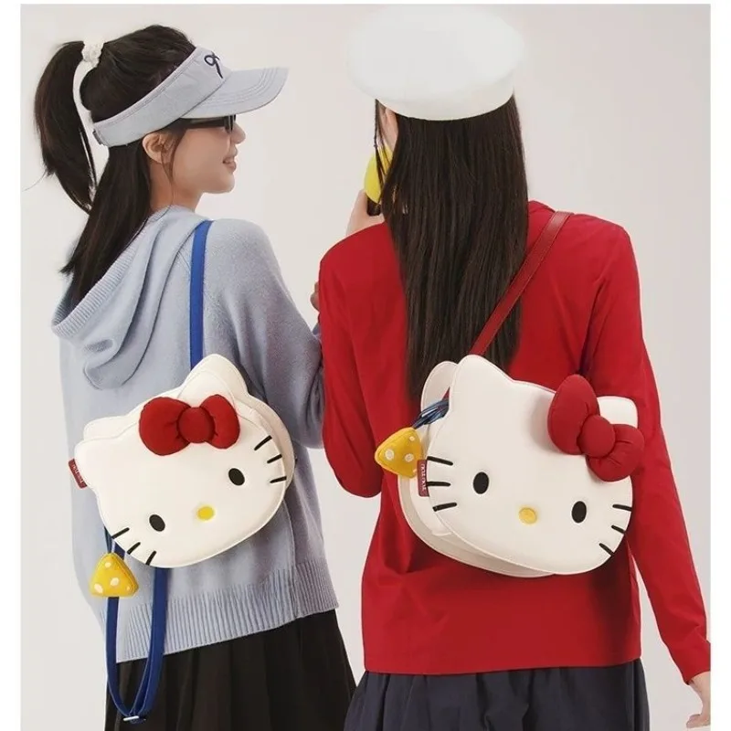 

New Sanrio Hello Kitty Cartoon Cute Three-dimensional Large Capacity Backpack High-value Fashion Creative Versatile Shoulder Bag
