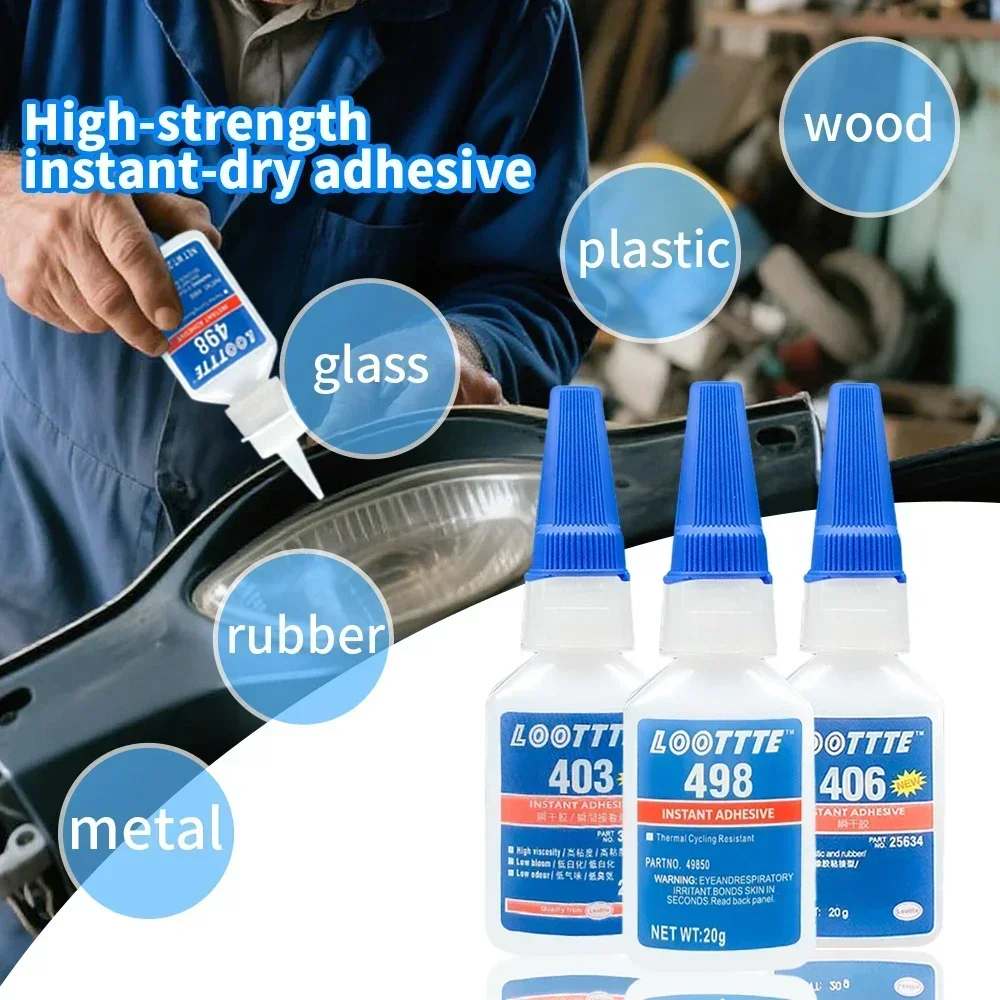 20ml instant super glue Universal Super Glue Mighty Mighty Instant Glue multi-function repair motorcycle metal rubber parts Tool