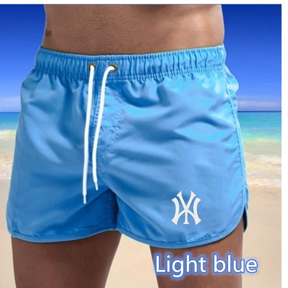 Calções de praia de luxo cuecas de placa rápida 2025 novo verão quente troncos de natação esporte ginásio correndo shorts masculino beachweardry dos homens siwmwear