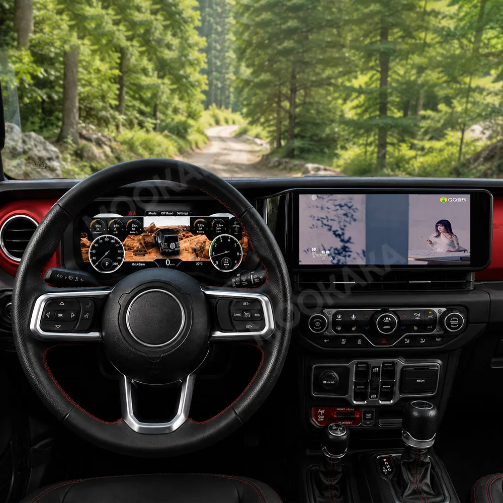 Android 13 Radio For Jeep Wrangler 2018~2023 GPS Intelligent Navigation Multimedia Player Car Stereo Receiver player Head Unit