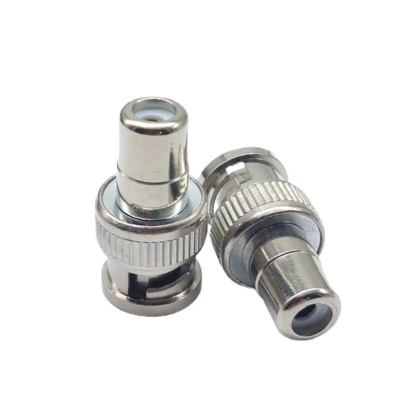 10Pcs BNC Male to RCA Female Adapter, BNC to AV Lotus Female Connector CCTV Video Audio Conversion Plug