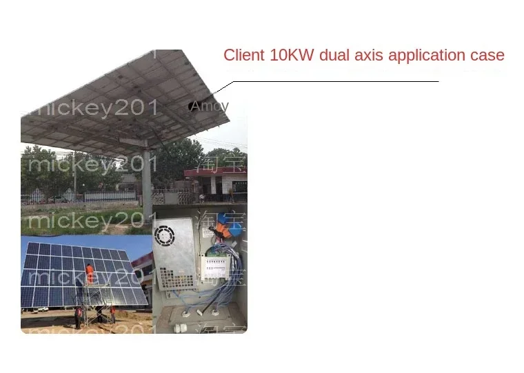 Controlador de rastreamento solar de eixo duplo/módulo de controle/sistema de rastreamento solar