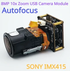 USBカメラモジュール8mp,光学ズーム,4k 8mp,USB,8mp,10xズーム