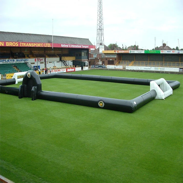 Beste Dikte Pvc Aanpassen Opblaasbare Zeep Speeltuin Voetbalveld 15M Lang