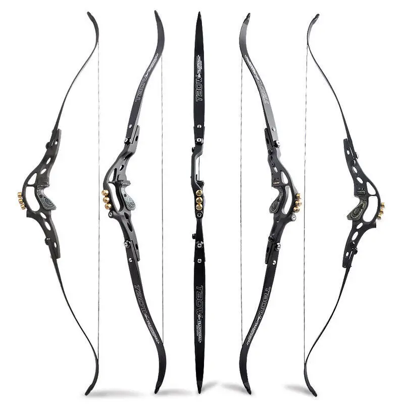 

Junxing Recurve Bow 62inch 25-60Lbs ILF Interface Outdoor Hunting Archery Shooting Training Bow