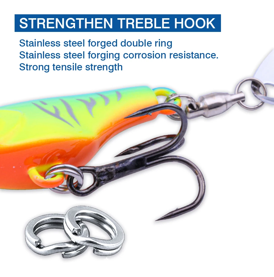 FJORD 14g 18g Micro Angelköder Schwanz Spinner Jig Swimbaits Spinning Köder Barsch Köder Fluss Metall Vibrierende Schwänze Angelgerät – Detail 4