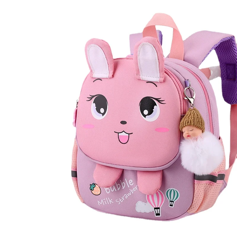 Cartoon Anti-lost Kindergarten School Bag for Baby Boys Waterproof Backpack Baby Girls Kids School Backpack Mochila