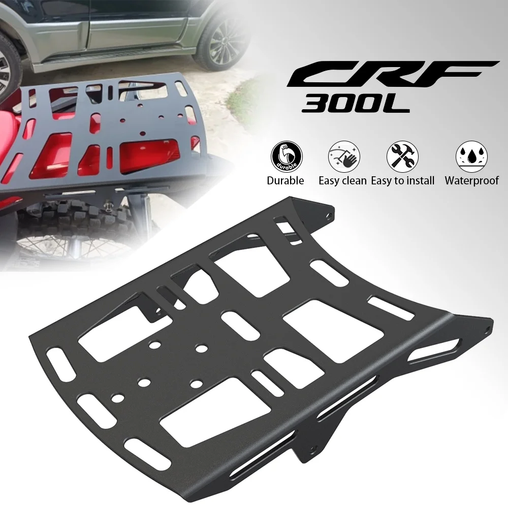 

Rear Luggage Rack Holder Cargo Rack Tail Rack Support Shelf Aluminum For Honda CRF300L RALLY ABS CRF300LS 2021 - 2025 Motorcycle