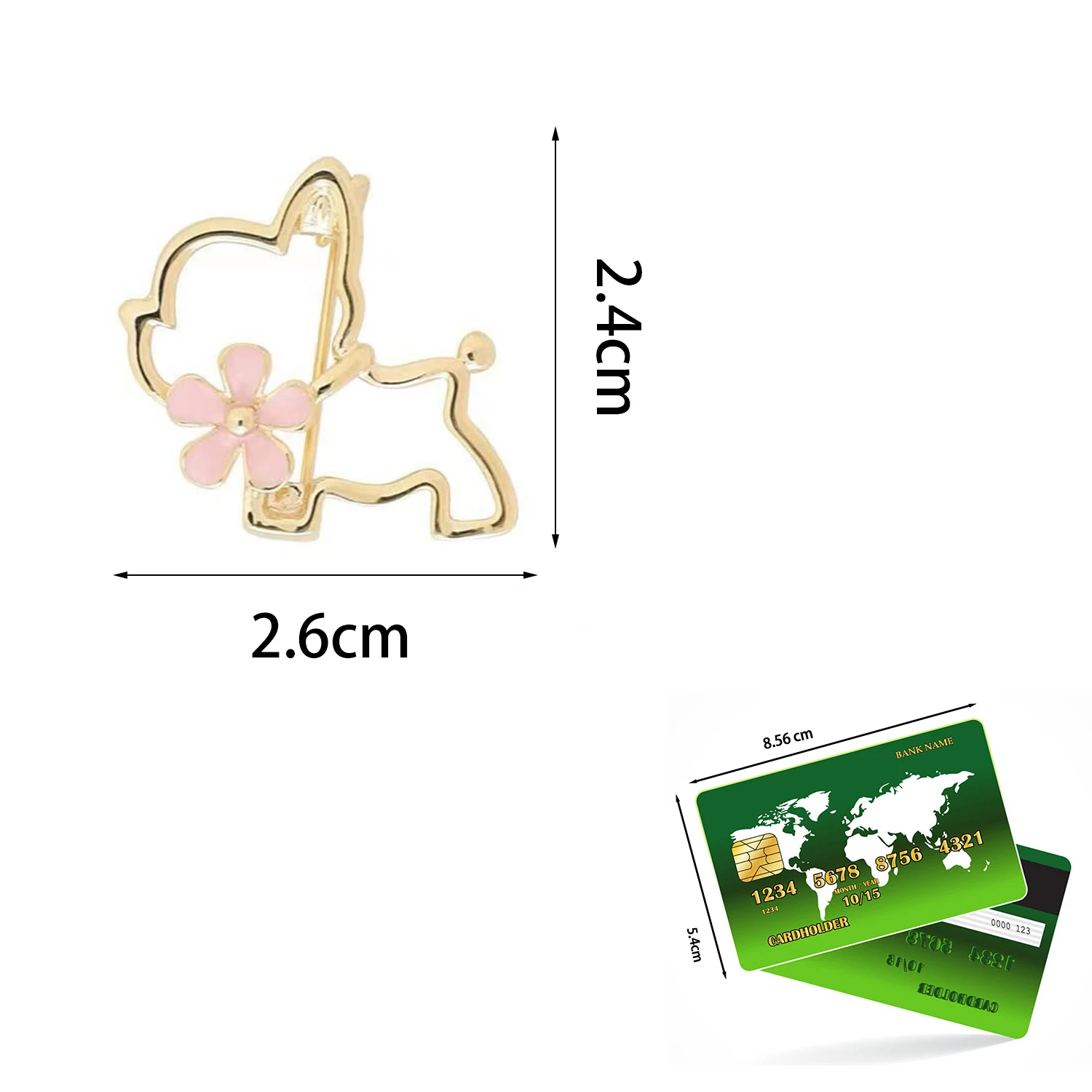 Cute Metal Hollow Dog Enamel Pin Cartoon Flower Puppy Brooches For Women Kids Pet Puppy Badge Brooch Jewelry Clothes Accessories