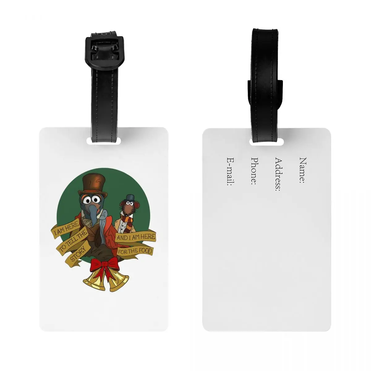 

Бирки для багажа Muppet Christmas Carol, аксессуары для чемоданов, бирка для багажа, держатель для бирки, идентификатор, имя, адрес