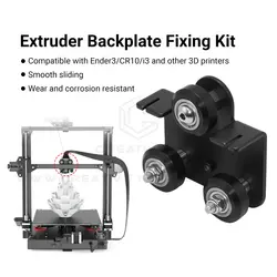 Ender-3 Aluminum X Carriage Plate with wheels Back Support Plate Pulley Panel Backplane for X-axis Ender 3/Pro CR-10/10S S4 S5