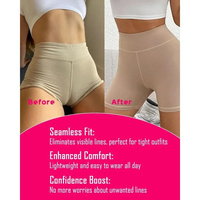 3pcs/ camel toe concealer Seamless Hider, Reusable Anti Reusable Silicone Cameltoe Cover for Leggings Swimsuits Underwear