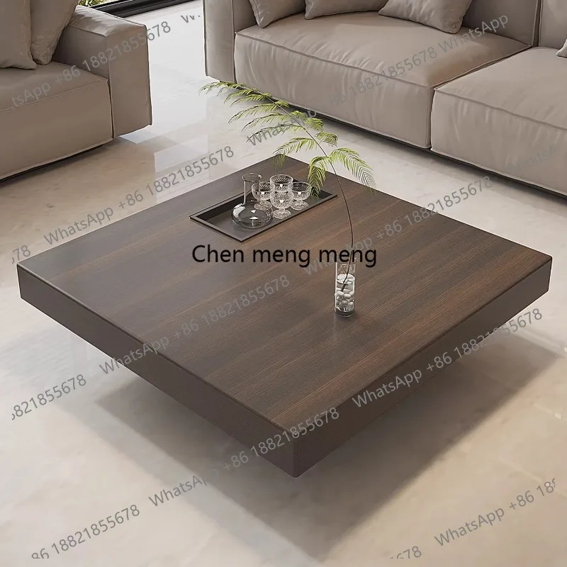 

Italian minimalist light luxury solid wood coffee table household living room modern simple suspended coffee table