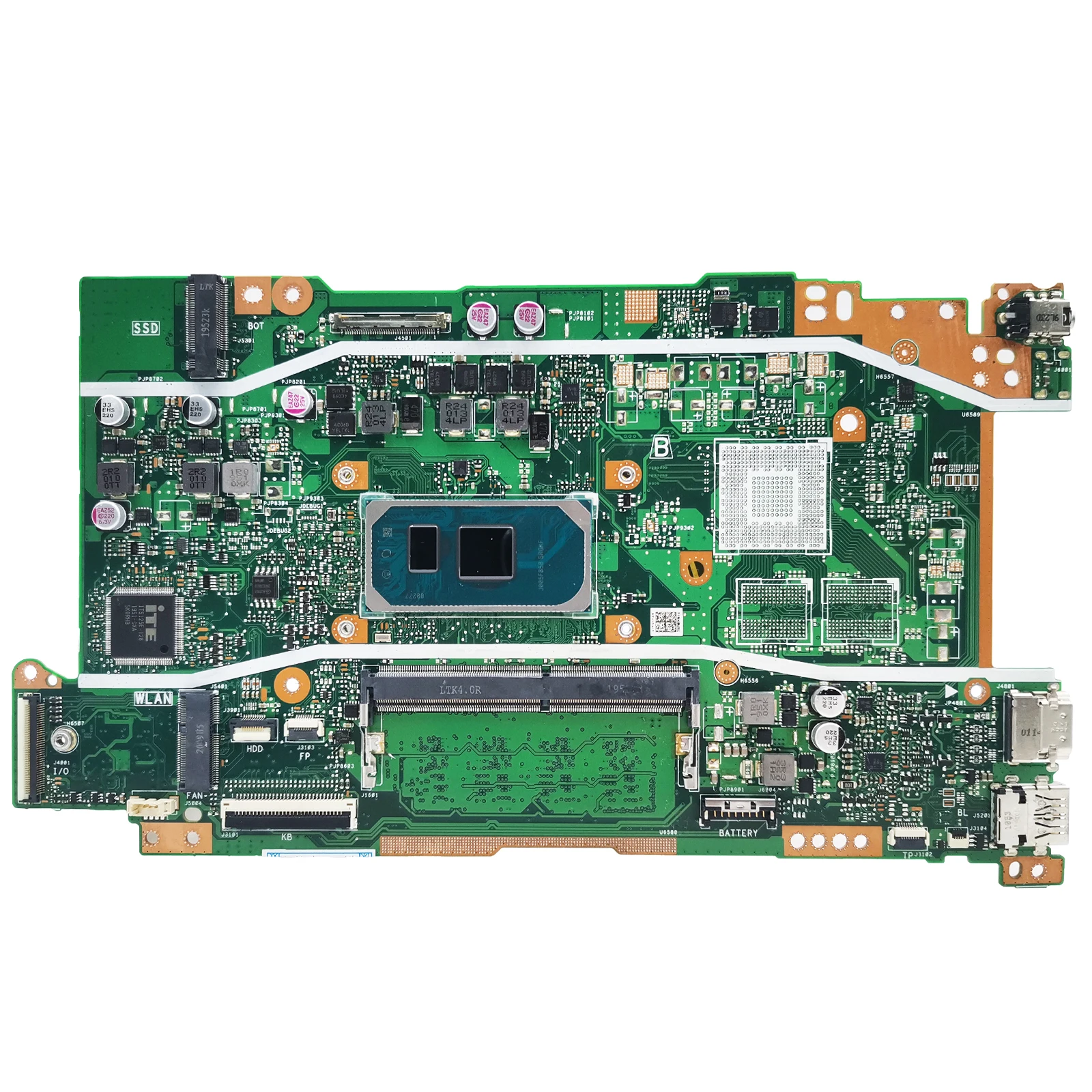 X409JA Notebook Mainboard X509JA R409J A409J F409J A509J F509J P1510CJA Laptop Motherboard CPU I3 I5 10th Gen 0G 4G RAM