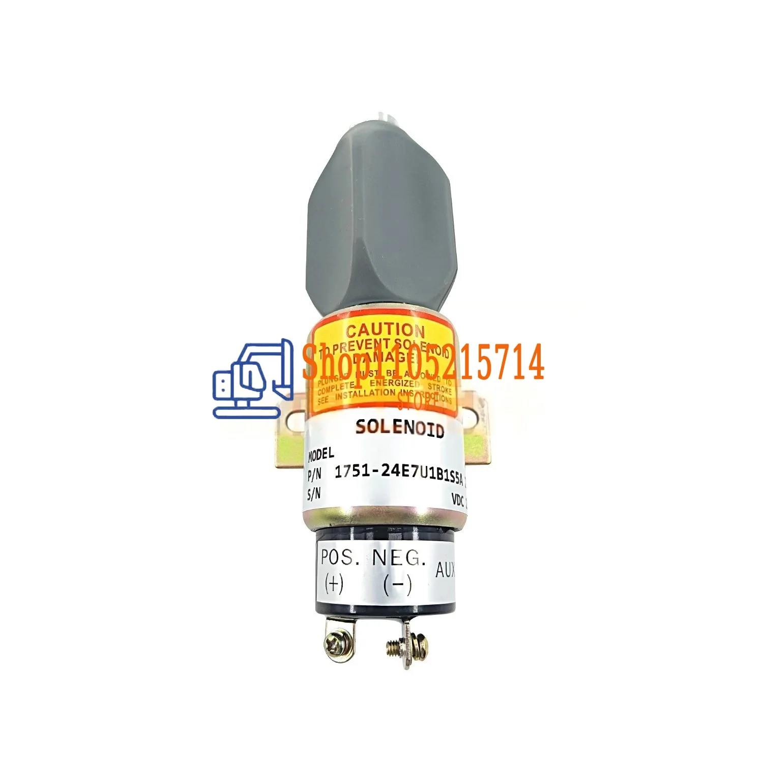 

Excavator Engine Flameout Controller Oil Cut-Off Solenoid Valve Switch 1751-24E7U1B1S5A for Construction Equipment