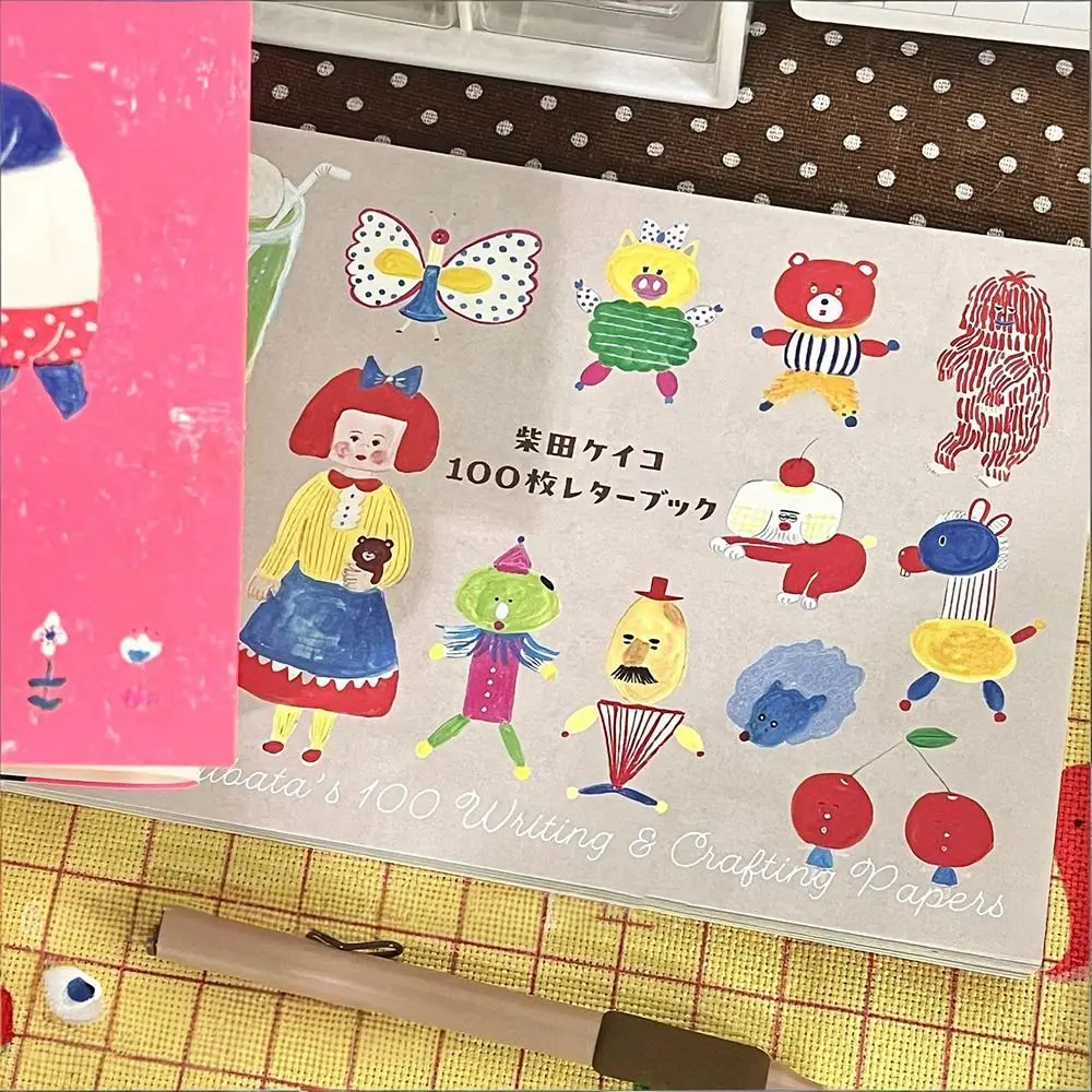Ilustracje z kreskówek, pisanie, tworzenie, papier, 100 arkuszy, wielofunkcyjne materiały, książka, DIY, papier do scrapbookingu, uczniowie — zdjęcie produktu 5