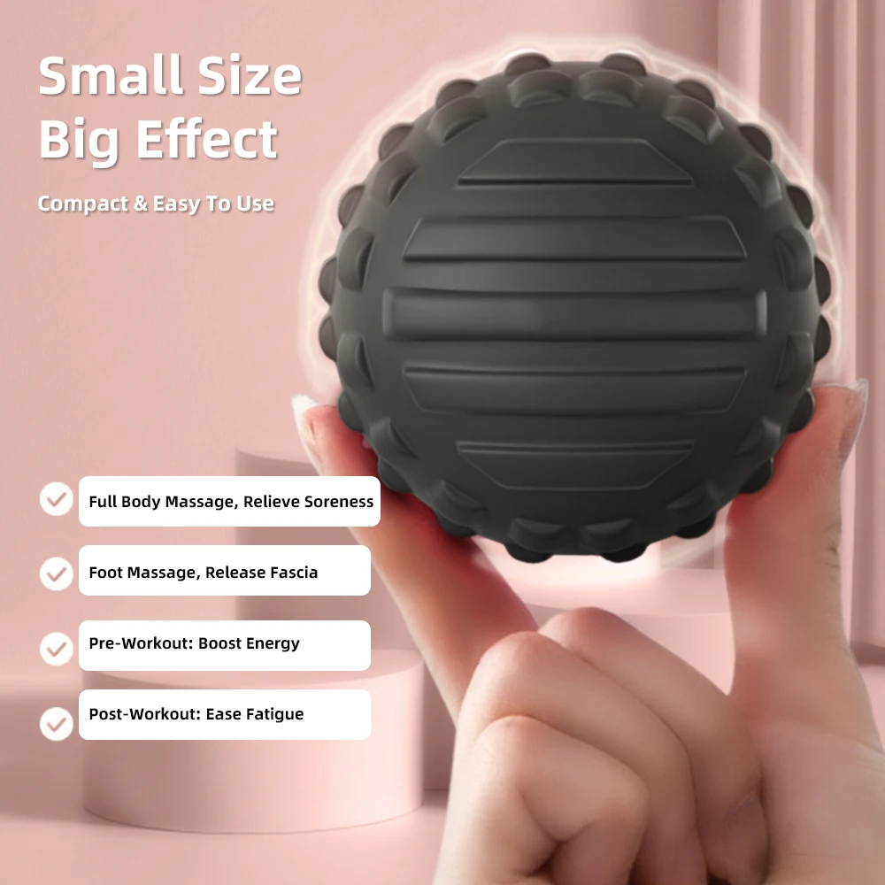 Massage Ball Roller Exercise Gym Lightweight Yoga Deep Tissue Massage Tool Dia 7Cm Back Massager for Dance Neck Muscle Massagin