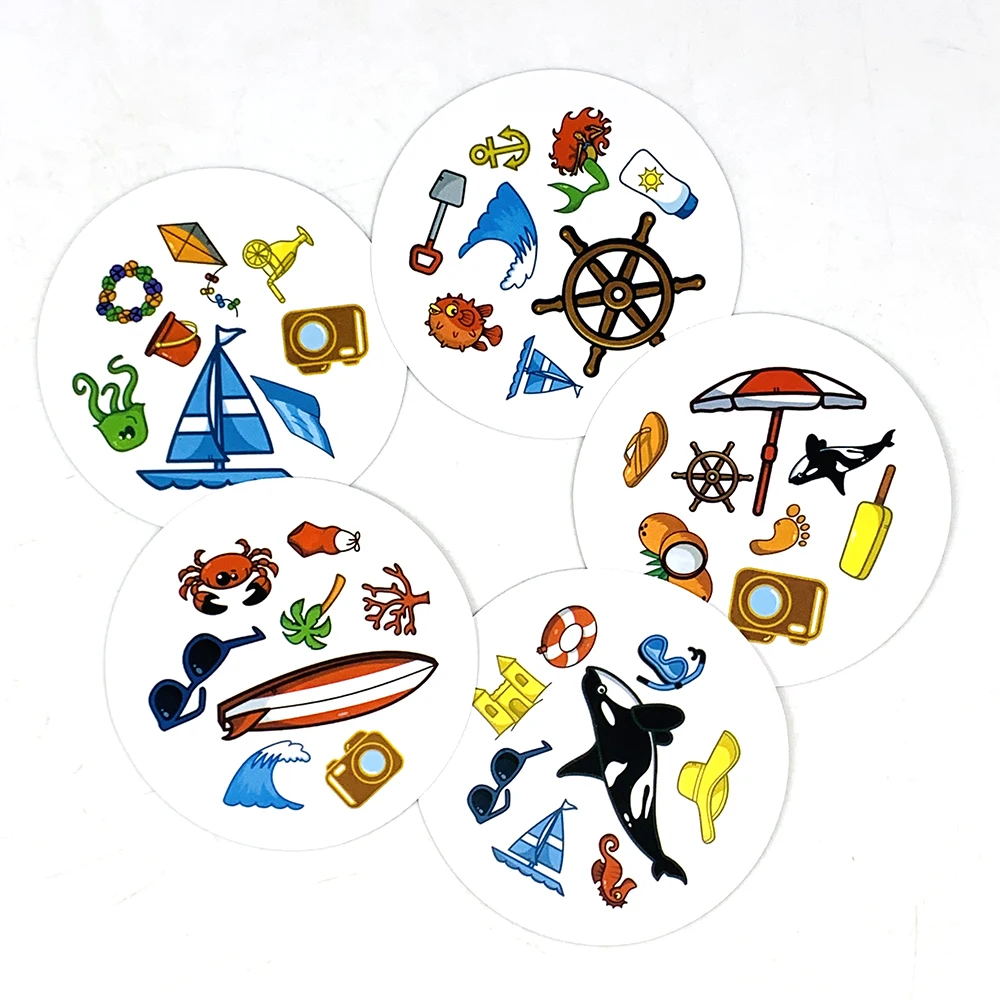 لعبة بطاقة صندوق حديد مستدير، لعبة عائلية متعددة اللاعبين، لعبة لوحية، لعبة تخييم، هدايا الهالوين وعيد الميلاد