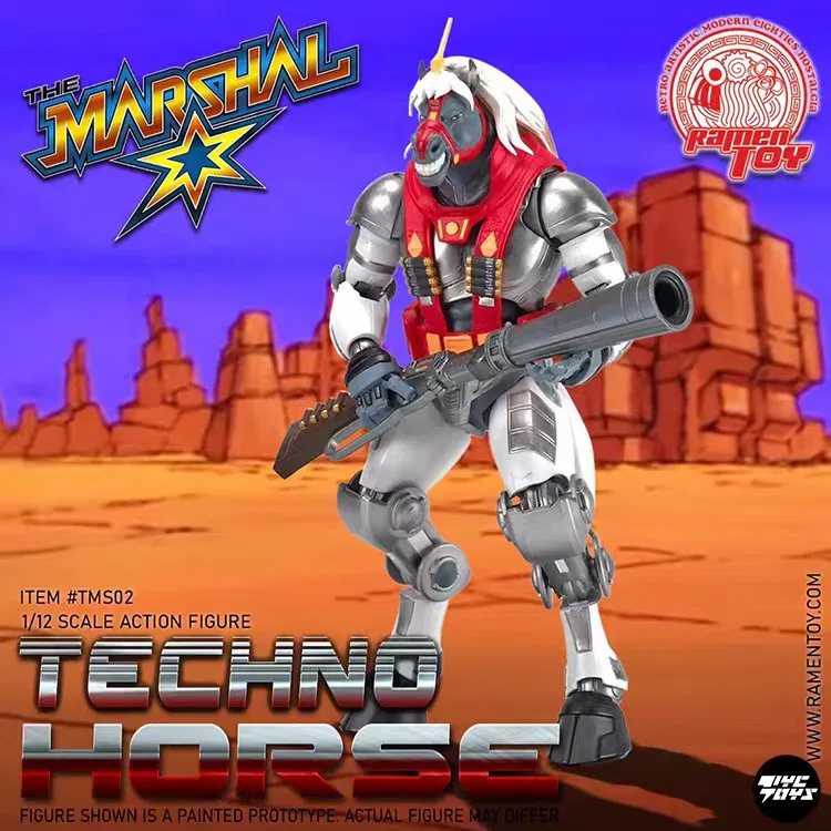 

【In Stock】RAMEN TMS02 TOY Bresta Sheriff Techno Horse 1/12 Action Figure