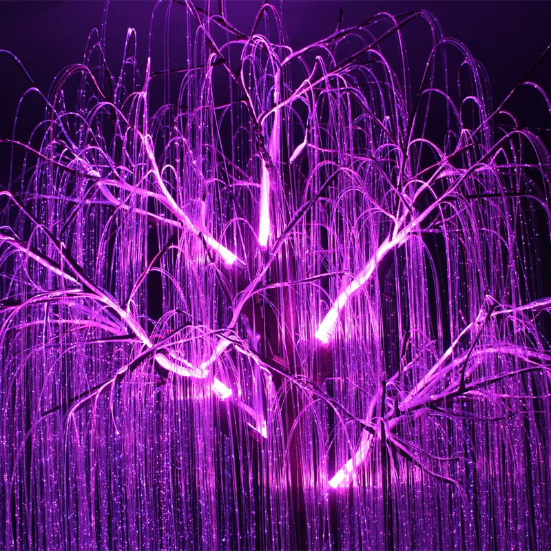 LED Optic Fiber Tree Lighting PVC Luminous Tree for Scenic Park Square IP65 Landscape Lighting for Christmas Holidays