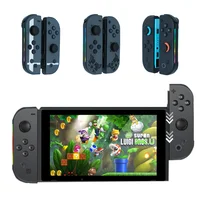 Reemplazo para Switch JoyCon, controlador inalámbrico izquierdo y derecho JC112 para Nintendo Switch/OLED/Lite, con 6 ejes, RGB, despertador