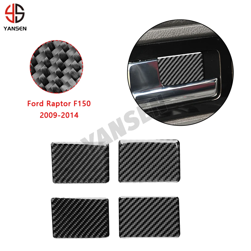 

Car Inner Door Bowl Panel Decorative Cover Sticker For Ford Raptor F150 2009 2010 2011 2012 2013 2014 Car Accessories