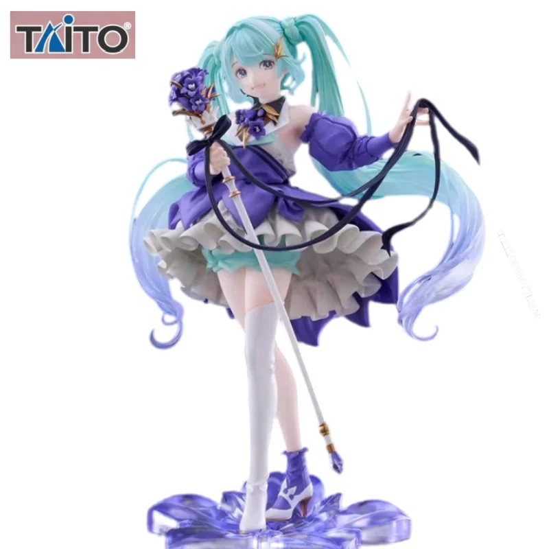 genuino-original-taito-amp-hatsune-miku-edicion-cumpleanos-2024-version-floral-figura-de-anime-de-pvc-de-21cm-munecos-coleccionables-adornos-regalos
