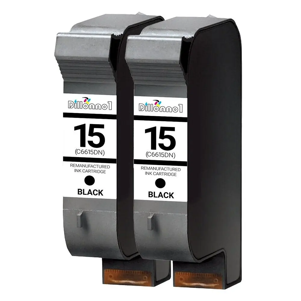 

Compatible For 2 Pack HP 15 Ink Cartridge for Deskjet 840C 841C 842C 843C