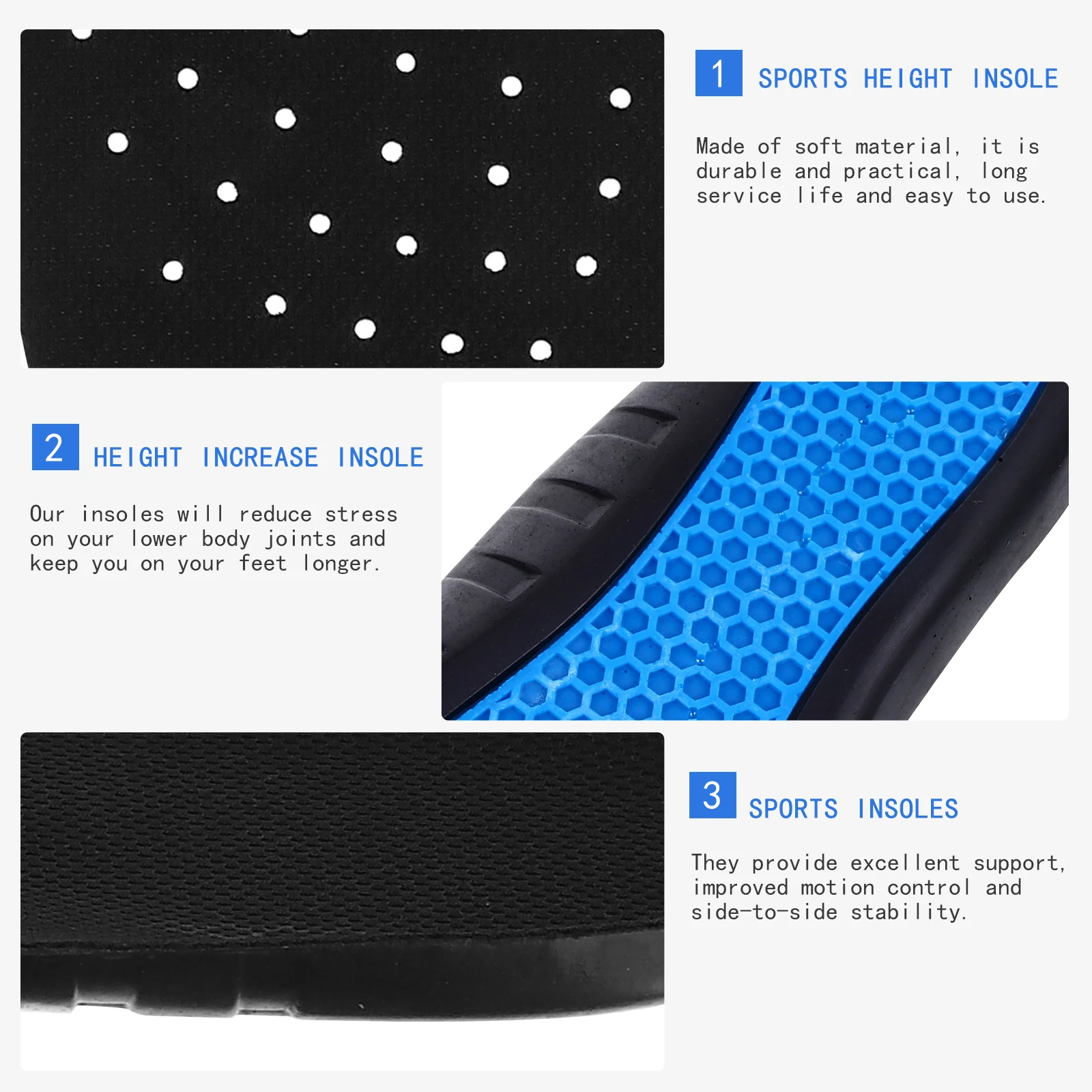 

Arch Support Insoles Sports Shoe Inserts Foot Pain Relief Plantar Fasciitis Orthopedic Inserts Height Increase For Running