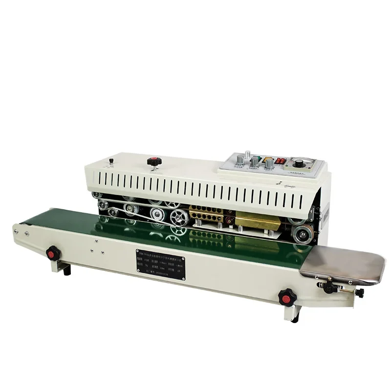 220V FRM-980 Aluminum Foil Sealing Food Packaging Machine Continuous Automatic Film Sealing Machine Edge Sealer