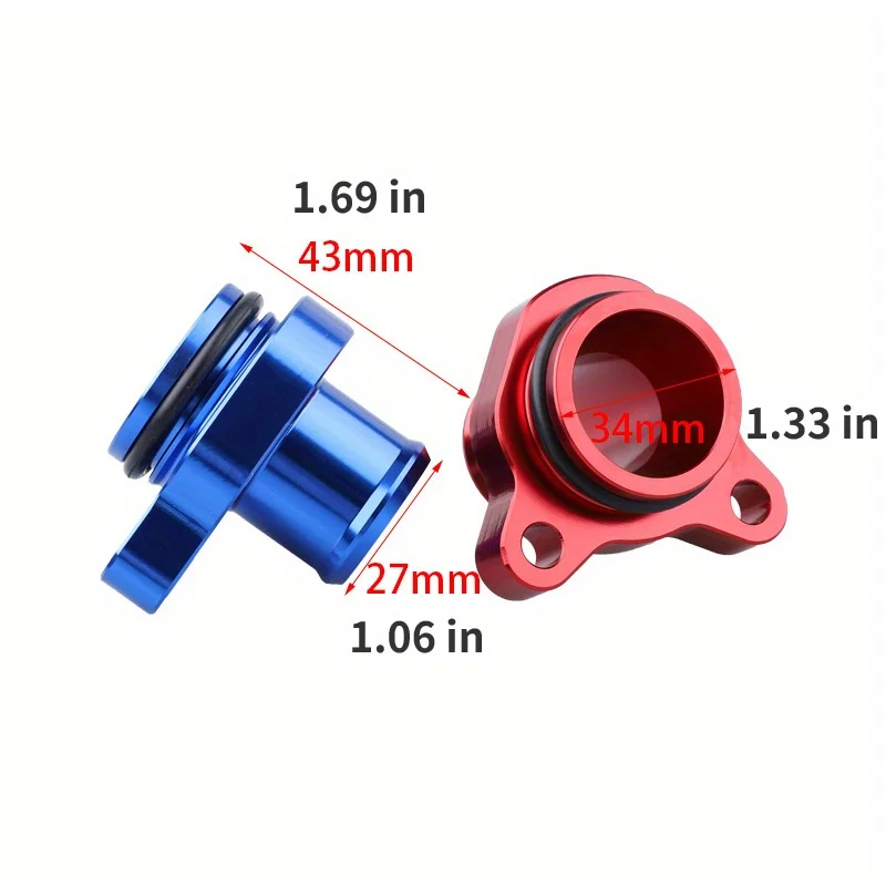 Fit for BMW N55 N54 N53 N52 N51 N20 335I Water Pipe Joint with Clamp Aluminum Alloy