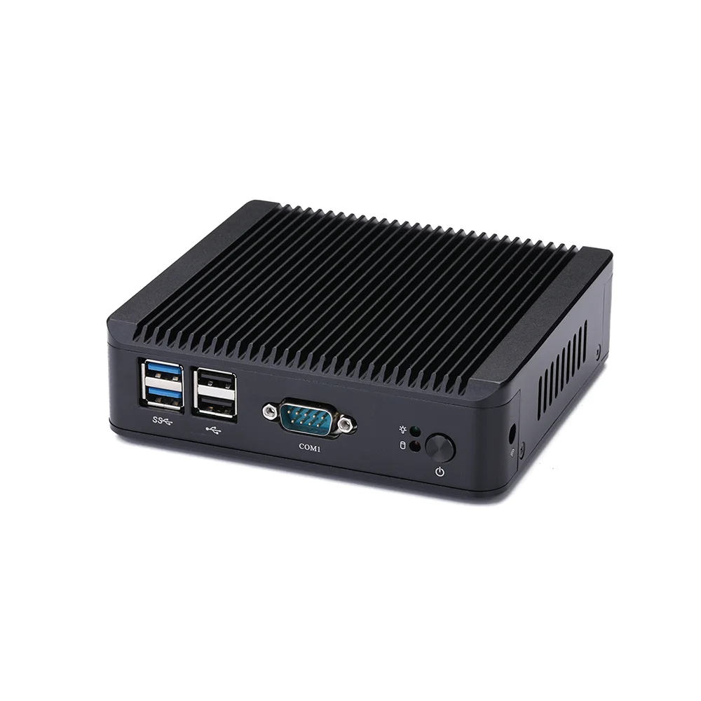 Kansung K177S Intel Pentium J3710 Braswell Quad Core 2 LAN 2 HD 1 порт дисплея 1 RS232 COM безвентиляторный мини-ПК x86 Barebone