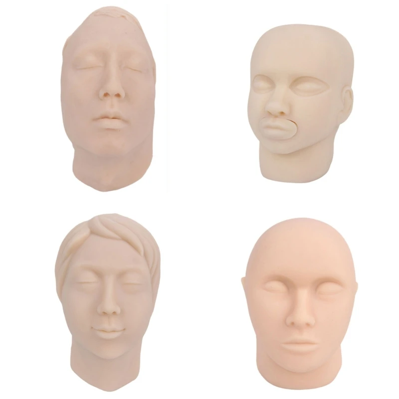 

2024 New Silicone Head Injection Model Micro-Plastic Teaching Model Human Head Model Mannequin Face Model for Doctor Esthetician