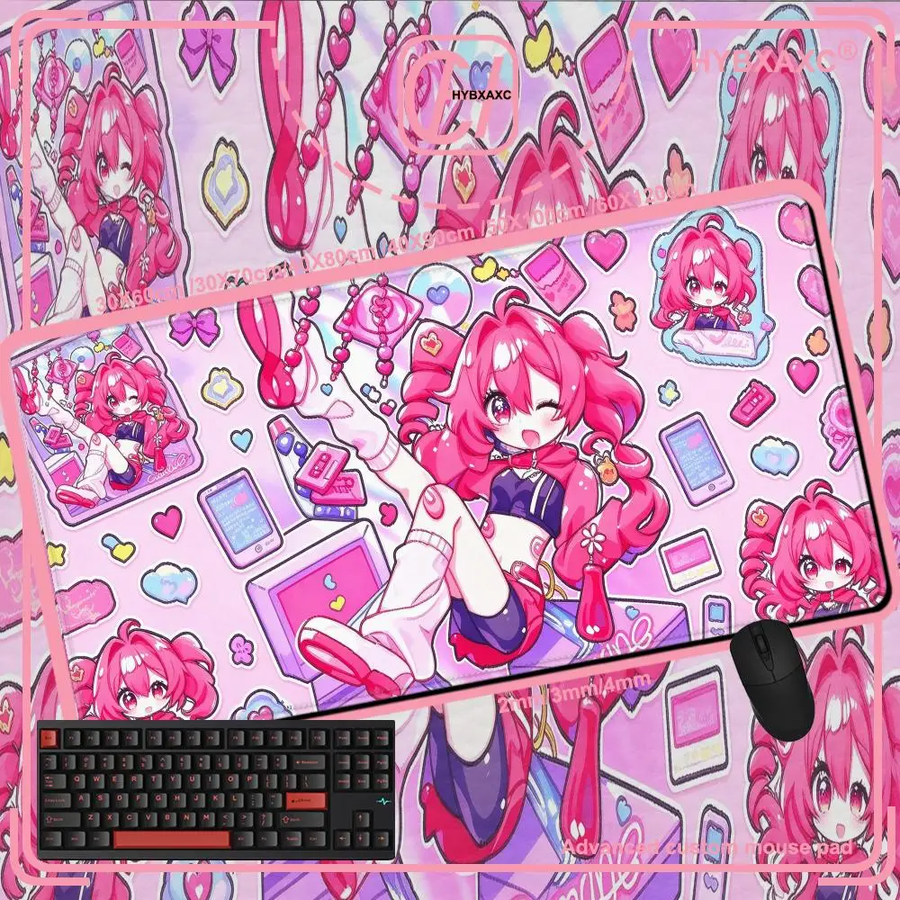 HYBXAXC Pad MousePad Non-slip Lockedge Office Singer Student Gaming Thickened Large K-Kasane Teto Writing Pad Virtual Cushion