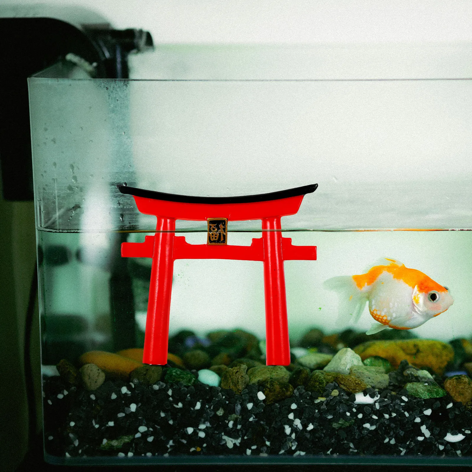 1Set Japanese Torii Gate Stele Mini Resin Ornament for Micro Garden Landscape Aquarium Fish Tank Decoration Bonsai Scene