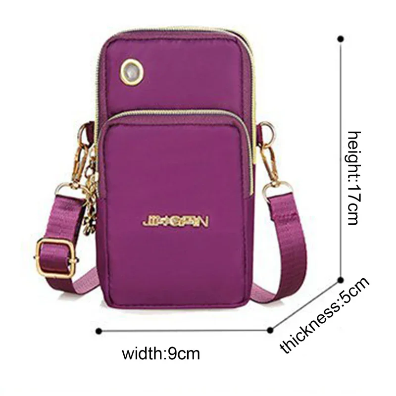 Women's Crossbody Mini Bag, Vertical Wrist Wallet, Phone Pouch Fashion Mom Mommy Coin Bag, Neck Hanging Running Cover