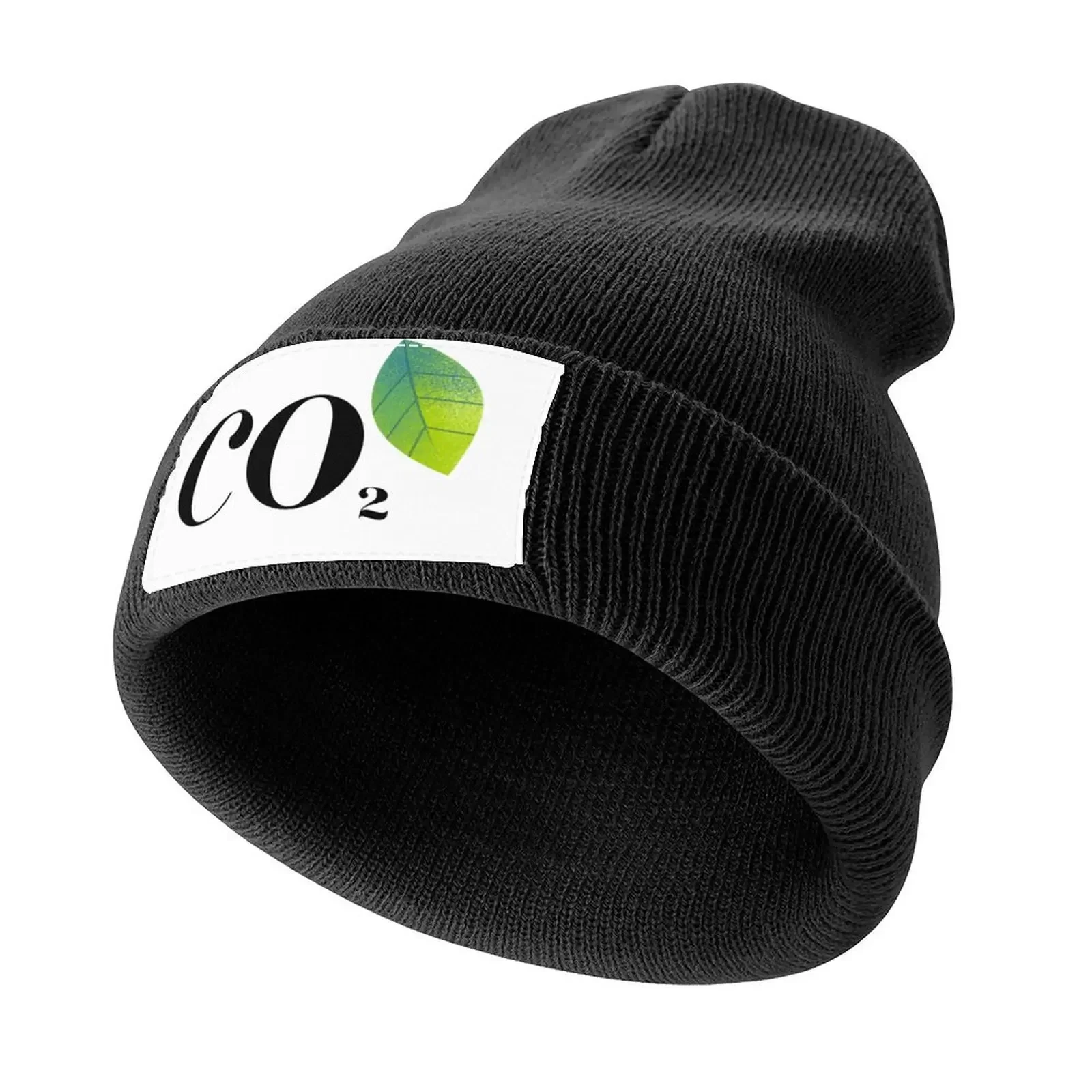 Carbon Dioxide Simple Design with Leaf Knitted Cap Hat Man For The Sun Sunhat derby hat Dropshipping Men's Caps Women's