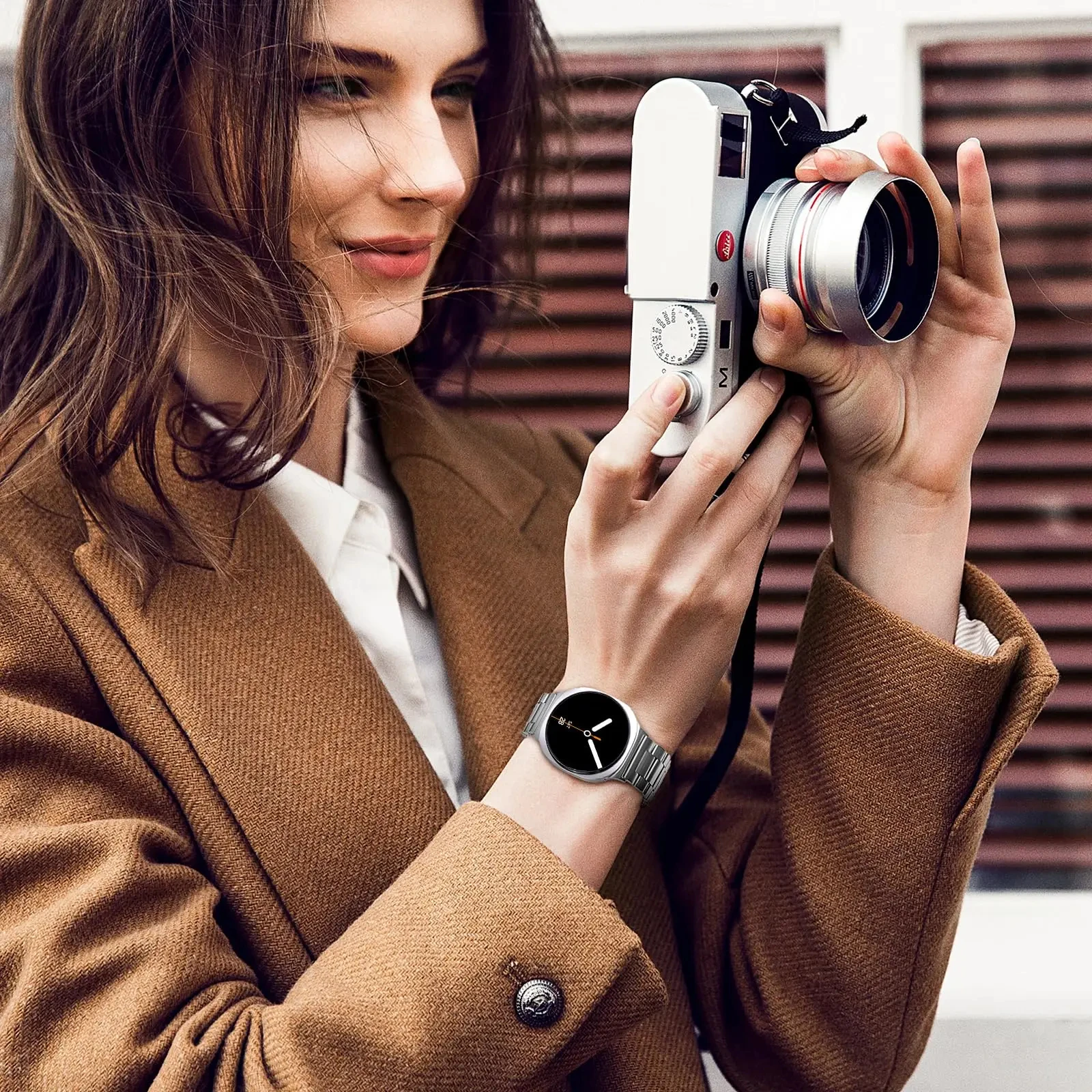 حزام من الفولاذ المقاوم للصدأ لساعة سامسونج جالاكسي Watch8 الكلاسيكية 46 مللي متر سوار ساعة معصم معدني Correa Galaxy Watch 8 40 مللي متر 44 مللي متر