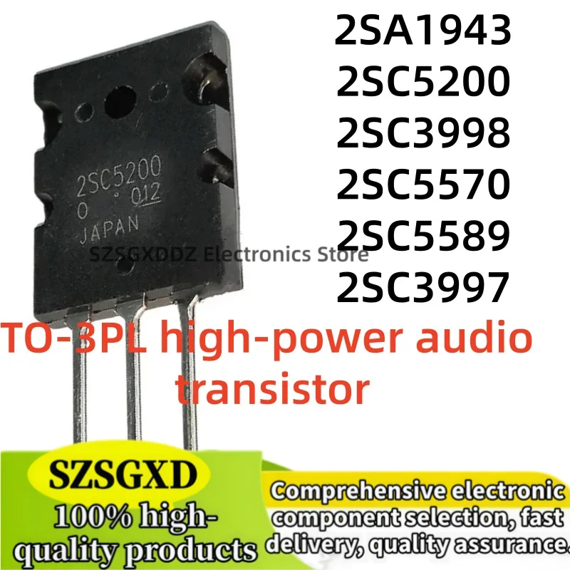 5-10Uds Brand new quality C5570 C3998 C5200 C3997 C5589 A1943 2SC5570 2SC3998 2SC5200 2SC3997 2SC5589 2SA1943 TO-3PL In Stock