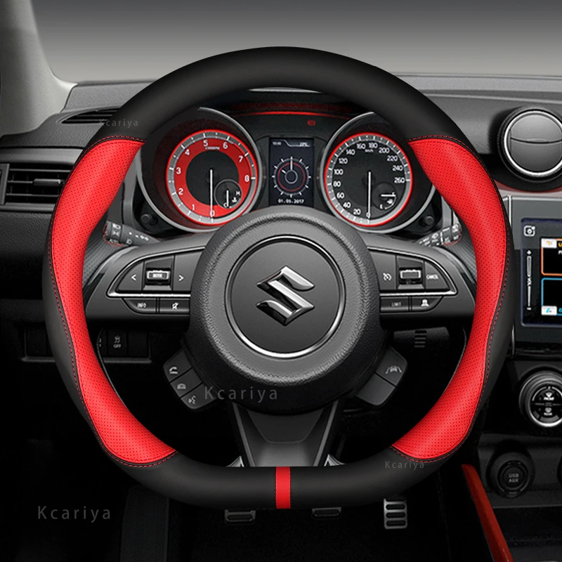 

Из искусственной кожи чехол на Автомобильный руль 38 см для Suzuki Swift 2011-2016 Vitara 2015-2019 Celerio 2015-2019 SX4 S-CROSS 2013-2019
