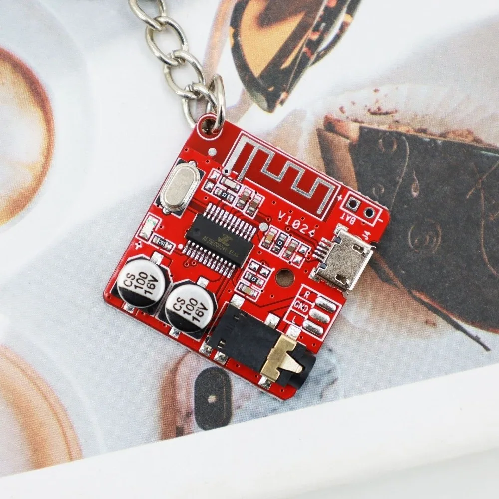 Real PCB Circuit Board Keychain Sturdy Personalized Electronic Component Key Fob Mechanical Cyberpunk Style