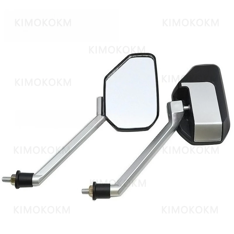 2Pcs/Air 8mm Adjustable Motorcycle Retro Mirror Scooter E-Bike Rearview Mirrors Electromobile Back Side Convex Mirror