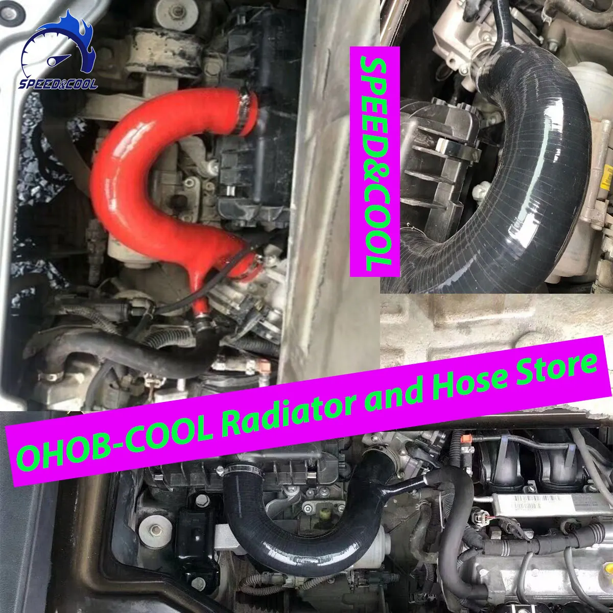 SPEED&COOL For 2008-2014 Smart Fortwo 451 61HP 71HP 1.0L Silicone Air Intake Induction Hose