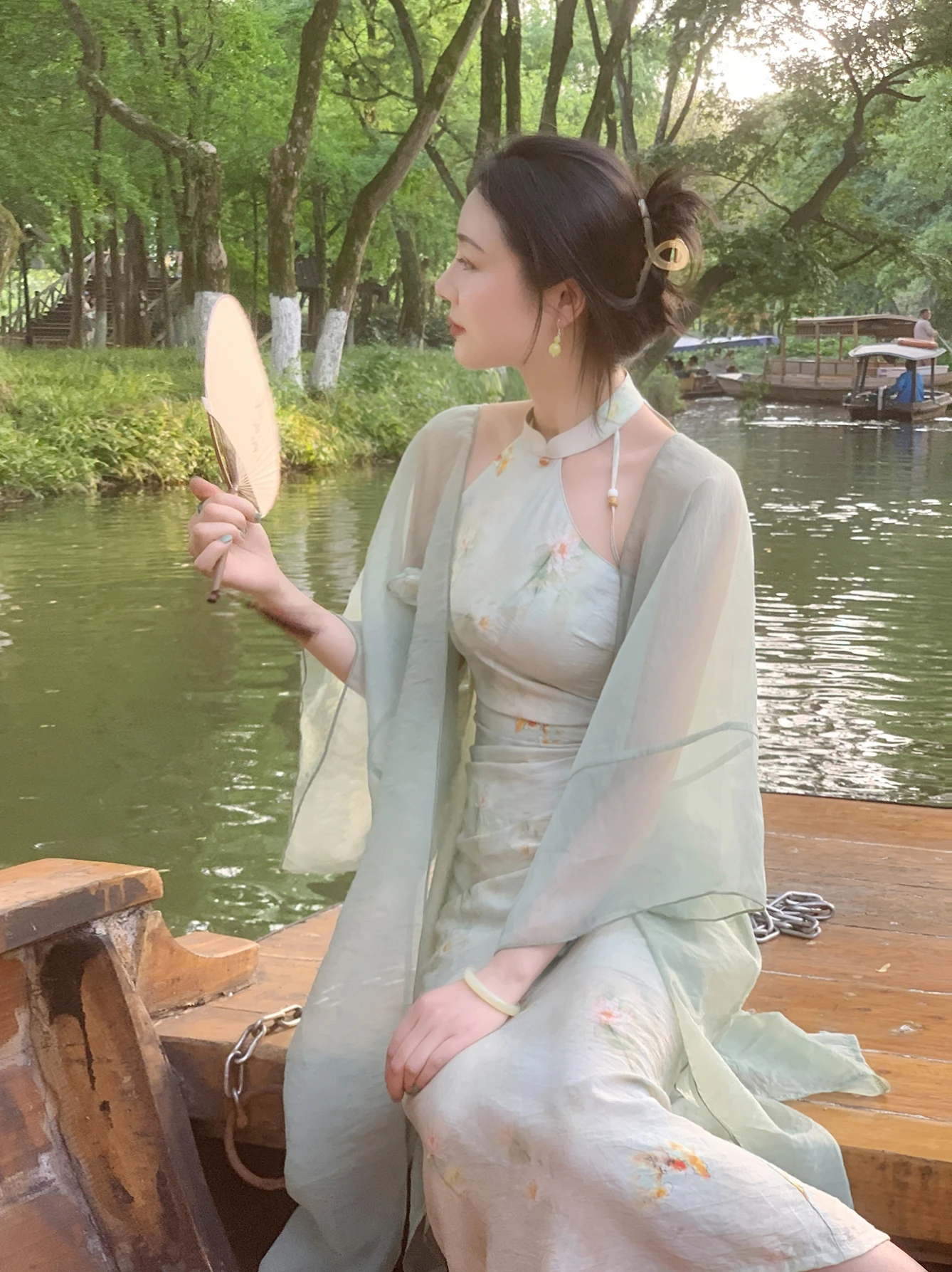 

Новая китайская юбка-ципао с завязками на талии, вдохновленная дзен-буддизмом, для женщин, утягивающая фигуру